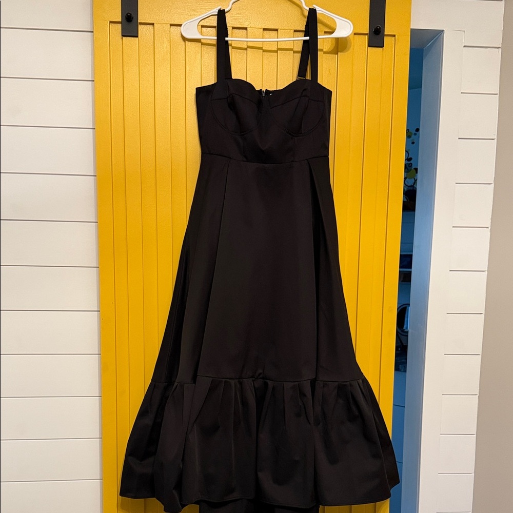 Anthropologie Chic Black Midi Dress